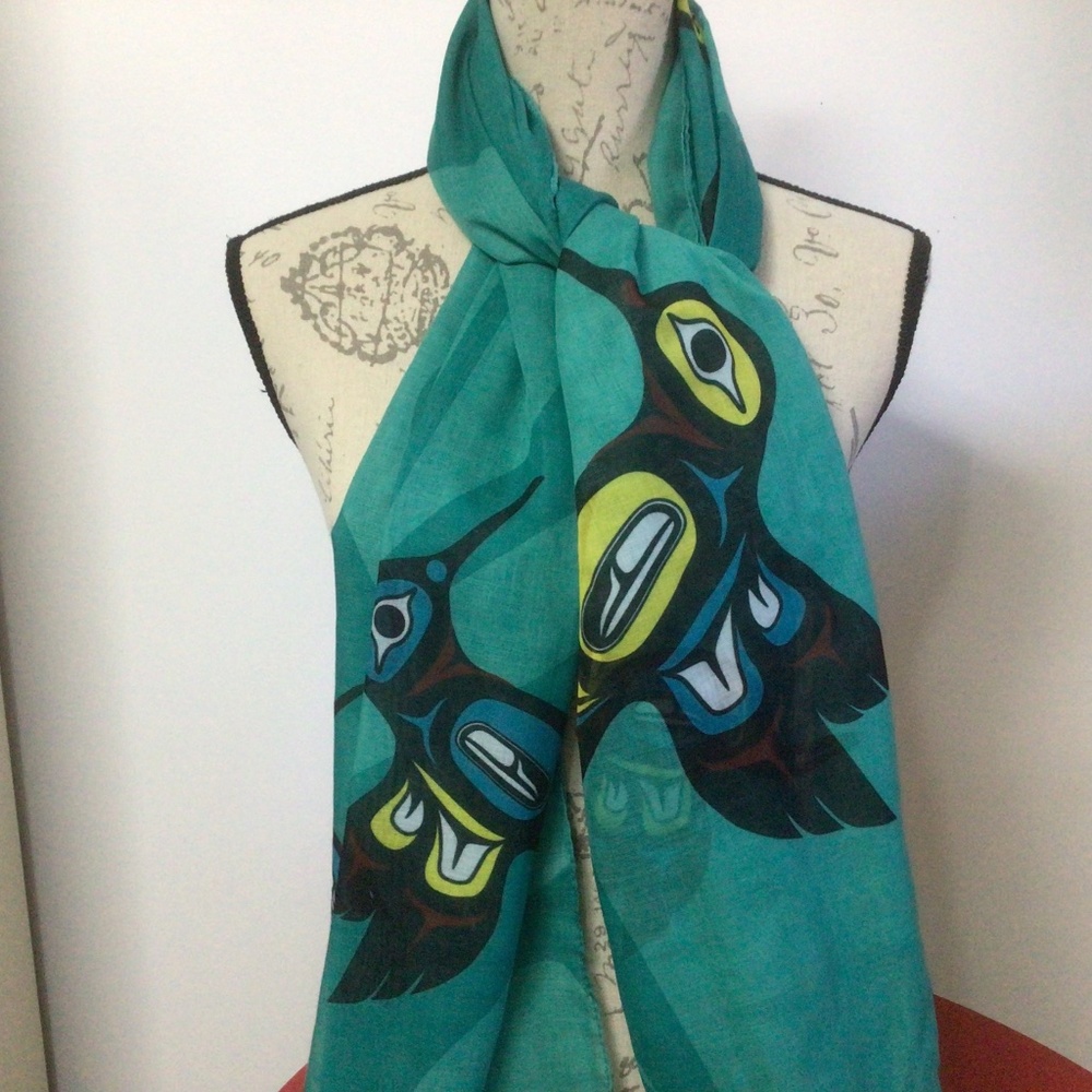 Oscardo Hummingbird Eco Scarf Teal